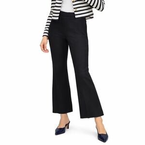 NWT Ann Taylor The Flare Ankle Pant in Linen Blend Size 12